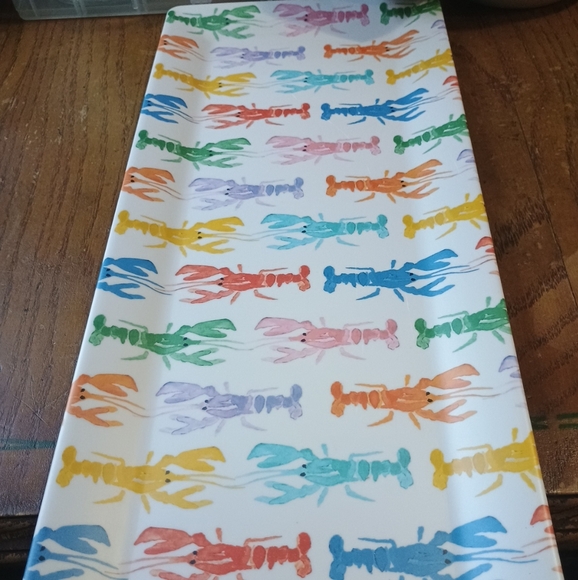 NWT Tommy Bahama Melamine Plate Tray Set - Lobsters